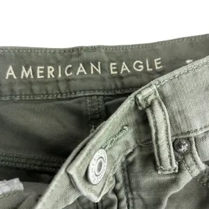 highest rise mom short green distressed cut off shorts Size 6 thumbnail 2