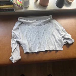 We The Free Free People Off The Shoulder Waffle Knit Thermal Top White Small thumbnail 7