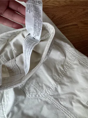 Abercrombie High Rise Baggy Cargo Pants Cream Relaxed Fit Utility Size 12 31 thumbnail 7
