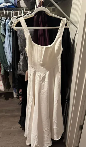 Odd Muse Ultimate Muse High Waist Square Neck Midi Dress thumbnail 6