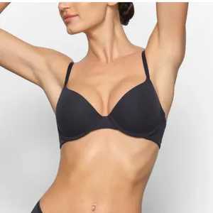 NWT SKIMS Fits Everybody Demi T-Shirt Bra BR-UWR-‎ 2294 ONYX size 38DD thumbnail 1