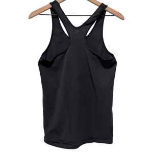 Lululemon Reveal Racerback Tank Top Women Sz 10 Black Mesh Athletic Workout Gym thumbnail 2