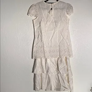 Vintage 80’s Bone White‎ Lace Dress Sise S/M thumbnail 2