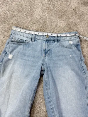Hollister Women’s Low Rise Baggy Jeans in Medium Wash W25 thumbnail 9