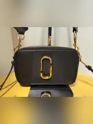 Marc Jacobs Black Saffiano Leather Crossbody Snapshot Camera Bag w 2 Pockets thumbnail 3