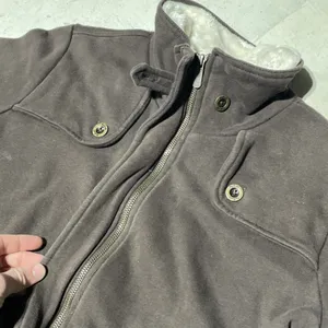 Carhartt Women's WK111 Sherpa Lined Collar Full Zip Jacket Brown SZ Large VTG thumbnail 5