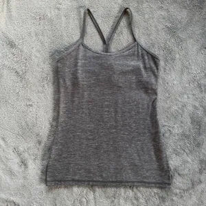 Lululemon Power Y Tank Sz 6 Gray thumbnail 2