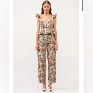 NWOT Altar'd State Floral Tapestry Corset Top thumbnail 9
