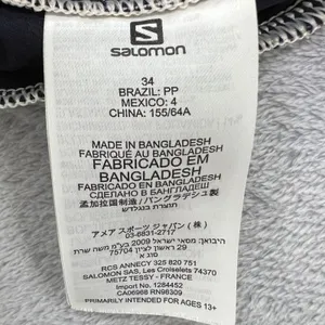 Salomon Athletic Shorts Hiking Running Zip‎ Pockets Blue Black Size 4 Outdoors thumbnail 4