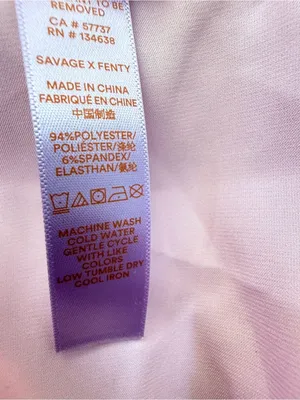 Savage X Fenty Purple Lightning Bolt Short Kimono Style Satin Robe Size XS/SM thumbnail 5