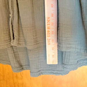 Maeve by Anthropologie‎ Olive Green Gauze Ruffle Tunic Dress Shirt Size 2 thumbnail 8