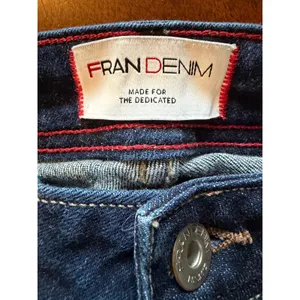 Fran Denim Nora‎ Bootcut Jeans Women 29 Dark Wash Blue Denim Luxury Western thumbnail 8