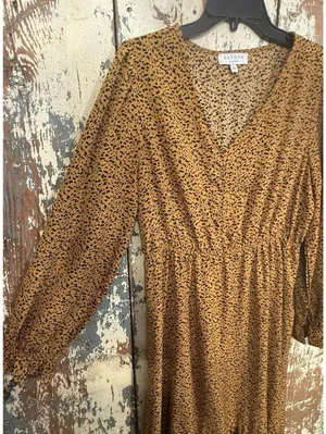 Hayden LA - Womens Printed Button Down Maxi Dress size Large thumbnail 4