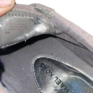 Michael Michael Kors Allie Trainer Sneakers Gray Suede Silver Metallic Size 9 thumbnail 8
