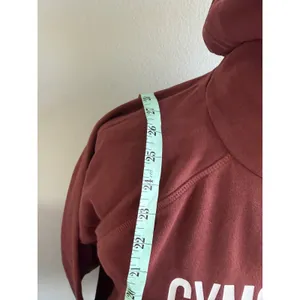 Gymshark Maroon Long Sleeve Hoodie Sweatshirt Womens Size S‎ thumbnail 3
