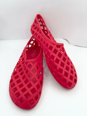 Nicole Miller jelly matte waterproof lightweight red sandals women’s Size 9 thumbnail 12