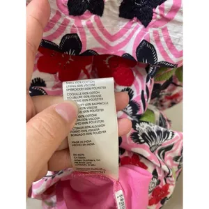 Anthropologie x Maeve Tiered Printed Mini Dress large EMBROIDERED SQUIGGLE thumbnail 9