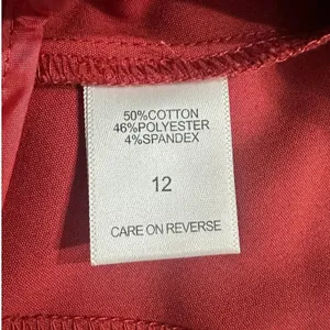 7th Avenue Design Studio NY&Co. Mini Skirt Women's 12 Terracotta Button A-Line thumbnail 4
