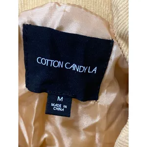 Cotton Candy LA Womens Yellow Quilted Mock Neck Long Sleeve Puffer Coat Jacket M thumbnail 5