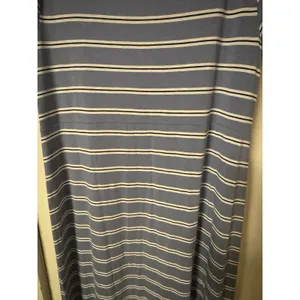 J. Jill‎ Women's Size L Blue Black and White Striped Maxi Dress Short Sleeve thumbnail 10