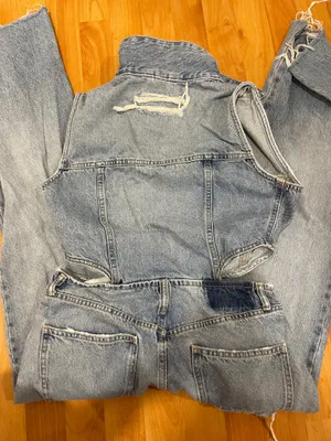 ZARA Denim Jumpsuit thumbnail 3