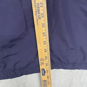Lands End‎ Coat Womens Medium Blue Full Zip Outdoor Wind Check Nylon thumbnail 3