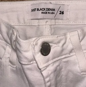 Just Black Denim White Fringe Jeans thumbnail 2