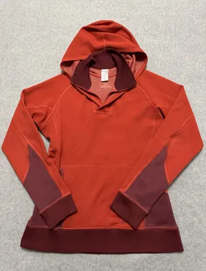 Patagonia Women's Axuwool Pullover Hoody Orange VTG Y2K Size Small thumbnail 1