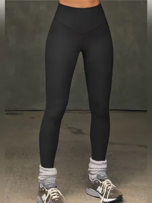 Joah Brown Second Skin Leggings Small Medium Black Workout Athleisure Minimal thumbnail 4