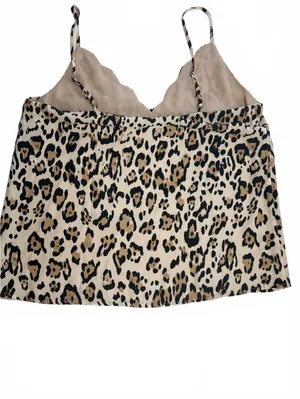 Socialite Leopard Print Cami Tank Top Women's Size Large V-Neck Animal Print thumbnail 2