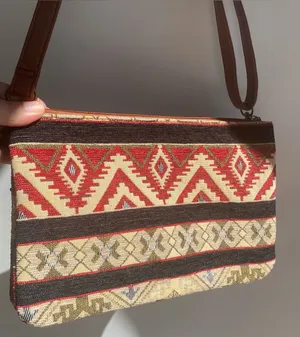 Canyon Sky Southwest canvas carpet bag western clutch crossbody purse boho thumbnail 1