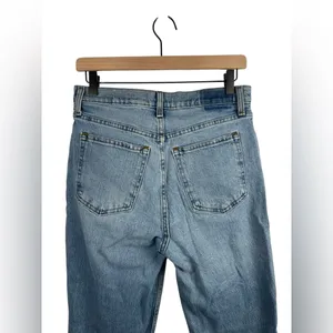 Abercrombie & Fitch 90s Straight Jeans Womens Size 28 Light Wash High Rise Denim thumbnail 5