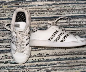 Adidas Grand Court Sneakers Cheetah Leopard Print White 7 thumbnail 2