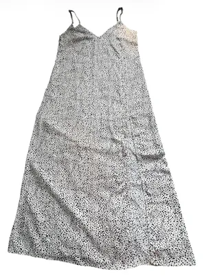 SHEIN Black & White Polka Dot A-Line Maxi Skirt thumbnail 1