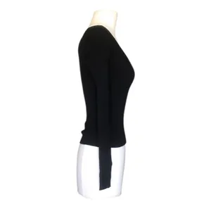 L*Space Camryn Black Ribbed Knit Sweetheart Neck Sweater Women’s Small NWT thumbnail 6