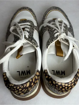 Madewell Sneakers Unisex Kickoff Trainer Leather Calf Hair Lace Up thumbnail 8