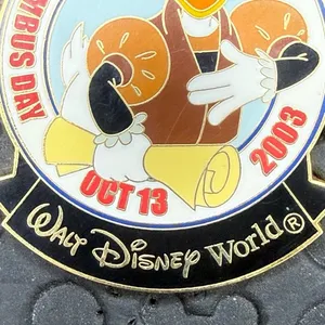 Disney parks Columbus Day 2003 Donald Duck limited edition 1500 trading pin VTG thumbnail 3