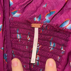Free People Pretty Dayz Butterfly Wrap Crop Top Boho NWOT XL thumbnail 6