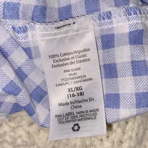 Time and Tru blue & white checkered maxi dress size XLarge thumbnail 7