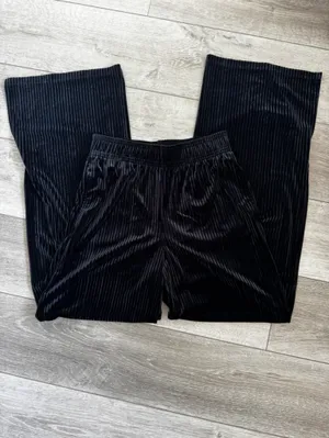 Colsie Black Ribbed Straight thumbnail 3
