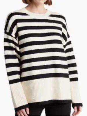 Industry Republic Clothing Brown Striped Sweater Medium thumbnail 1