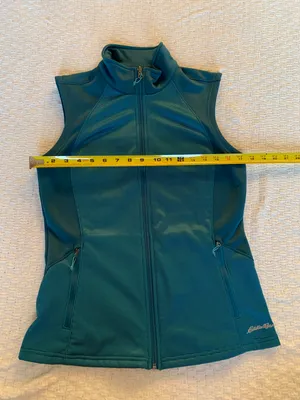 Eddie Bauer Teal Turquoise Vest Size Small Like New thumbnail 2