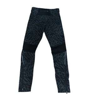 The North Face Women S Black Gray Abstract Print Running Leggings Pants Zipper‎ thumbnail 2