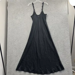 Vintage Victoria’s Secret Silky Satin Lace Mesh Maxi Gown Slip Dress Y2K‎ Size S thumbnail 4