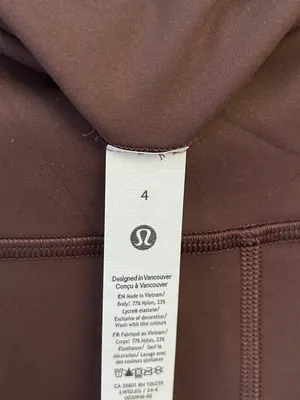 Lululemon Wunder Train High-Rise Tight 28" size 4 Espresso NWT Authentic thumbnail 13
