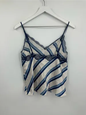 Victoria's Secret Striped Camisole V Neck Size Medium thumbnail 5