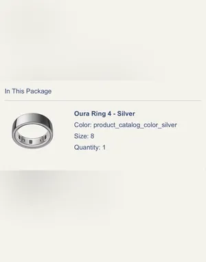 Oura Ring 4 — Silver Finish thumbnail 4