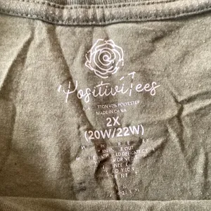 ‘Grateful Heart’ Casual Tee Green Size 2X thumbnail 2