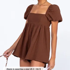 Princess Polly Lorna Romper Brown thumbnail 1