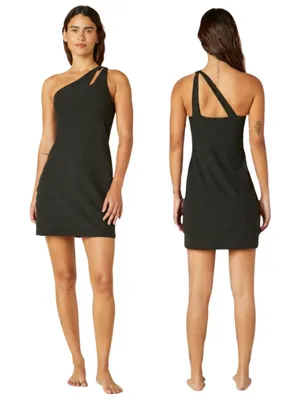 Beyond Yoga Spacedye Lost Your Mind Mini Dress Womens XS Darkest Night Black NWT thumbnail 2